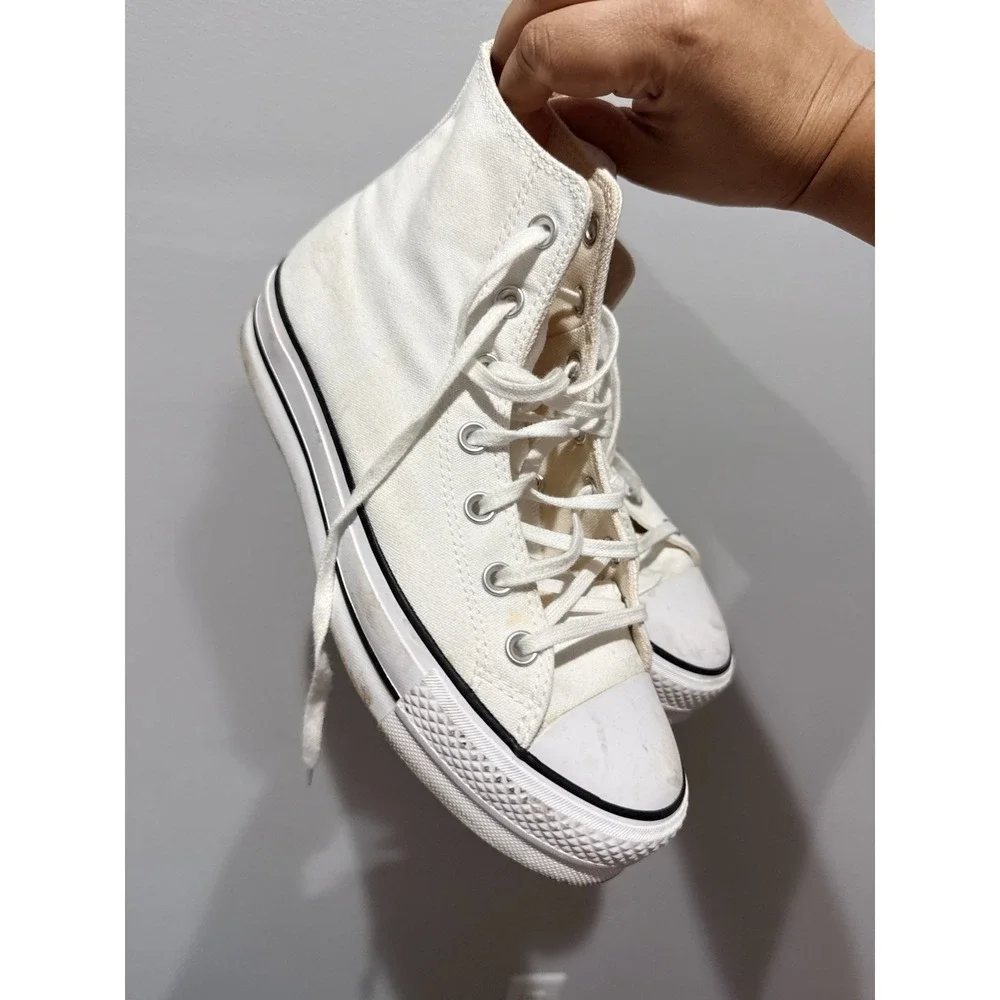 Converse Chuck‎ Taylor All Star Lift Platform High Top Women's 9 - White/Black Q